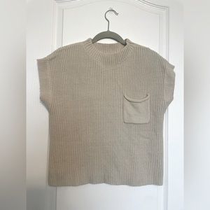 Boutique mock neck knit sweater top